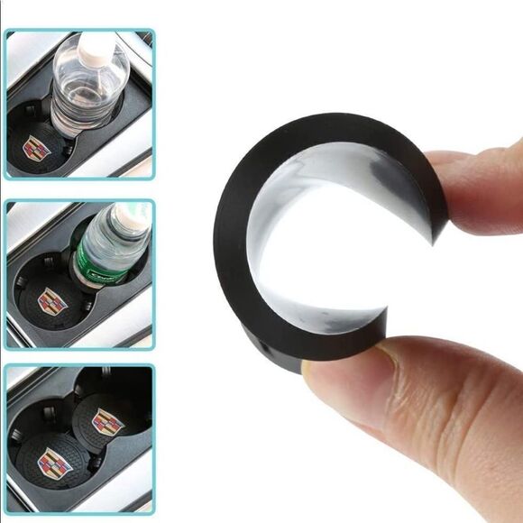 Cadillac Car Cup Holder Coasters set of 2 NWT - Picture 4 of 9